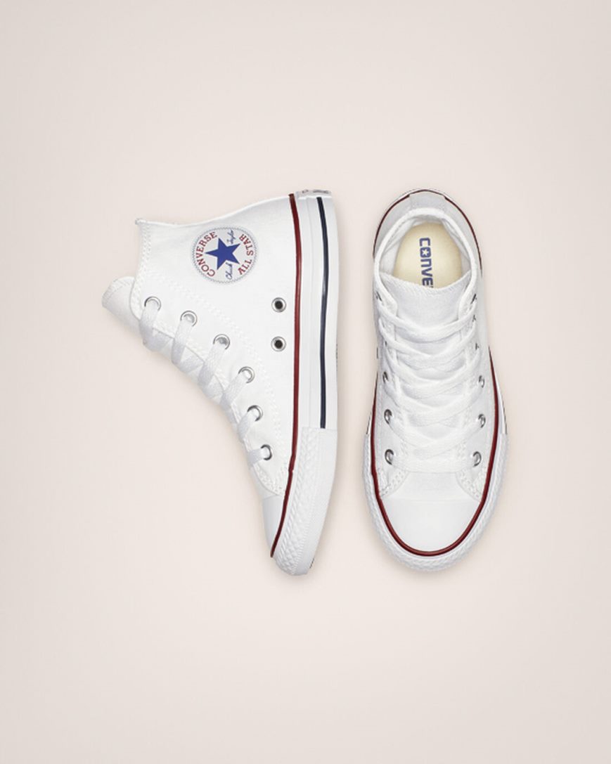 Tenisi Inalti Fete Converse Chuck Taylor All Star Clasici Albi | RO WIDGQ175